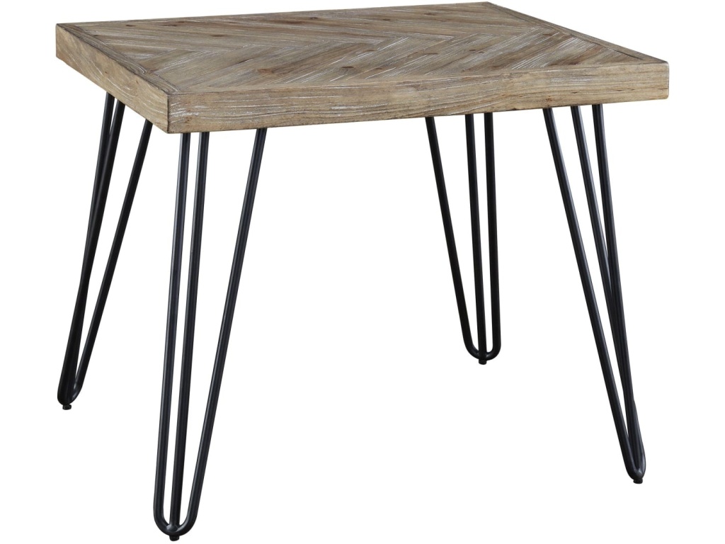 Everson Solid Fir End Table in Sand Dollar - image 4
