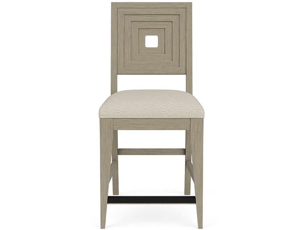 Upholstered Wood Back Counter Stool - main image
