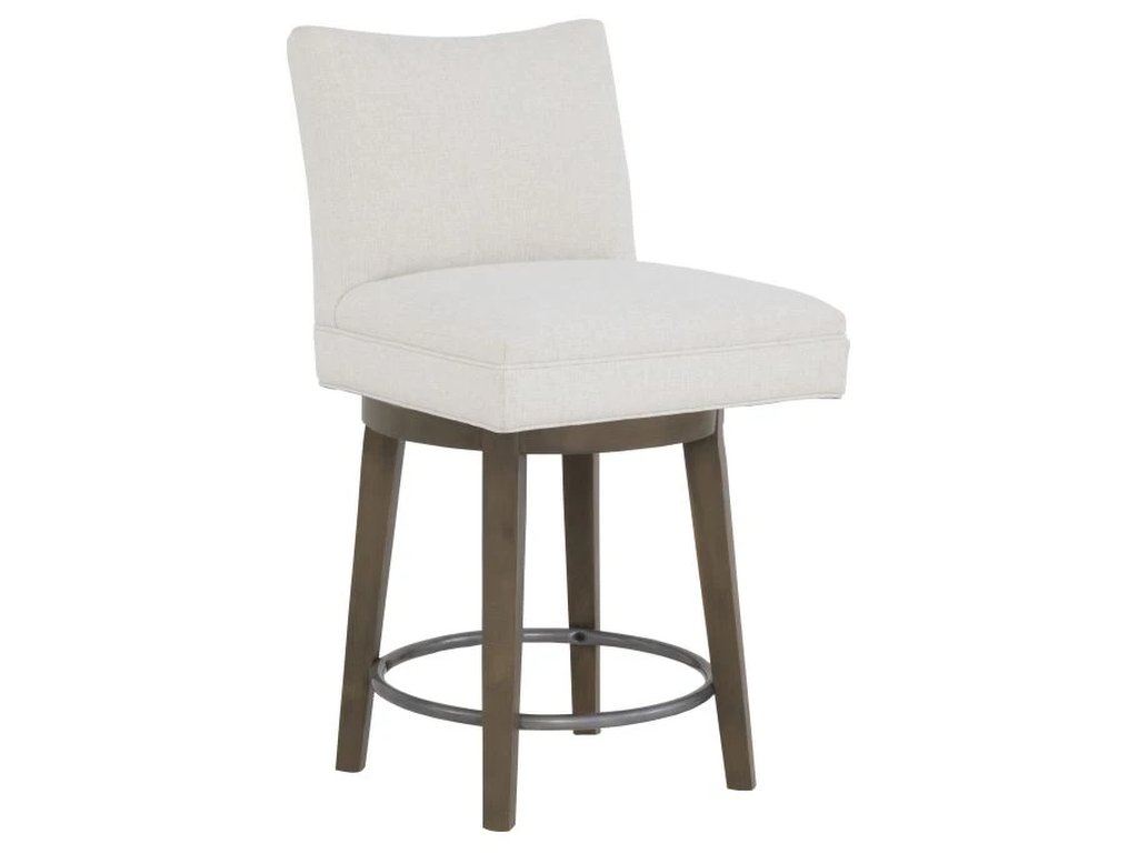 Concave Short Back Swivel Counter Stool  - main image