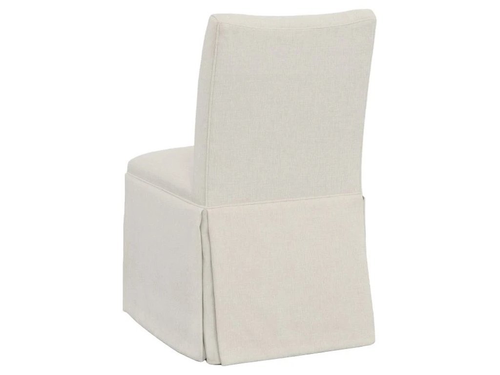 Concave Short Back Skirted Dining Chair  - image 1