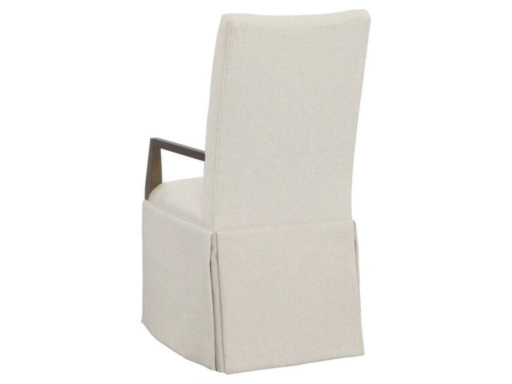 Concave Tall Back Skirted Arm Chair  - image 2
