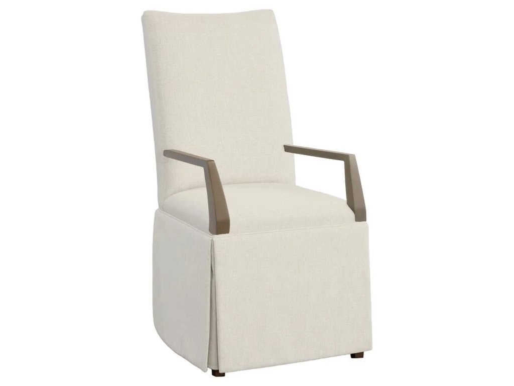 Concave Tall Back Skirted Arm Chair  - image 1