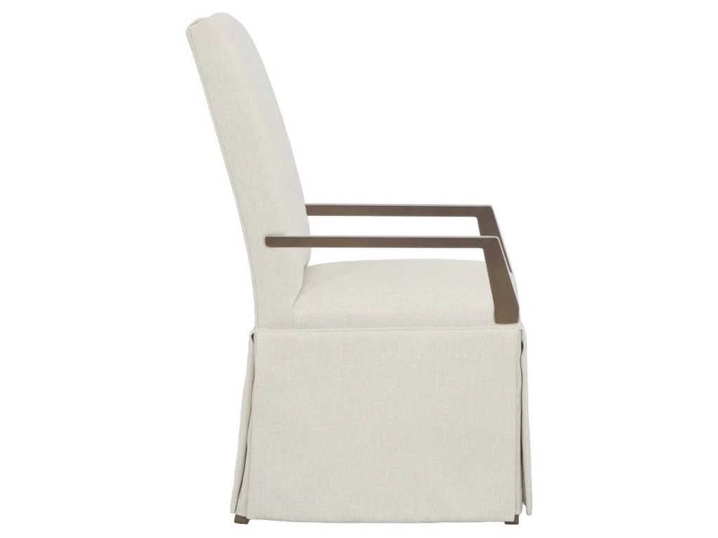 Concave Tall Back Skirted Arm Chair  - image 2