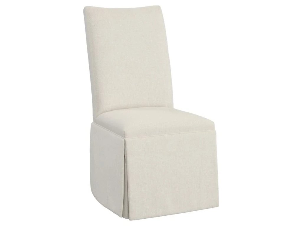 Concave Tall Back Skirted Dining Chair  - main image