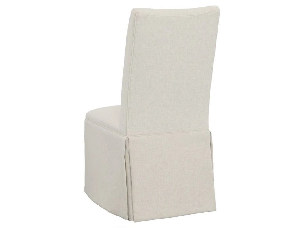 Concave Tall Back Skirted Dining Chair  - image 1