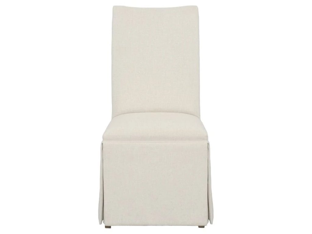 Concave Tall Back Skirted Dining Chair  - image 2