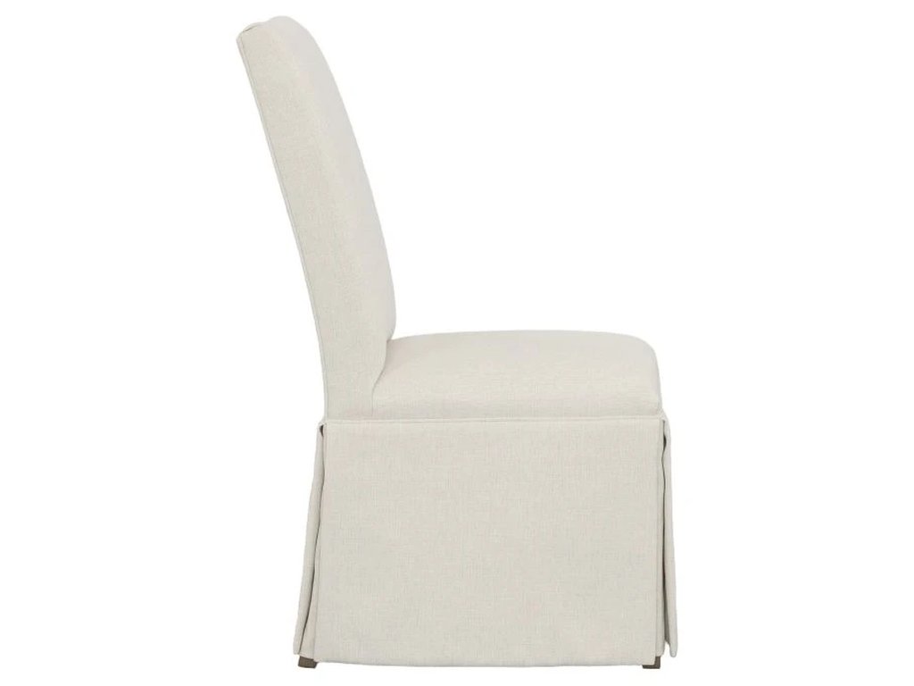 Concave Tall Back Skirted Dining Chair  - image 3