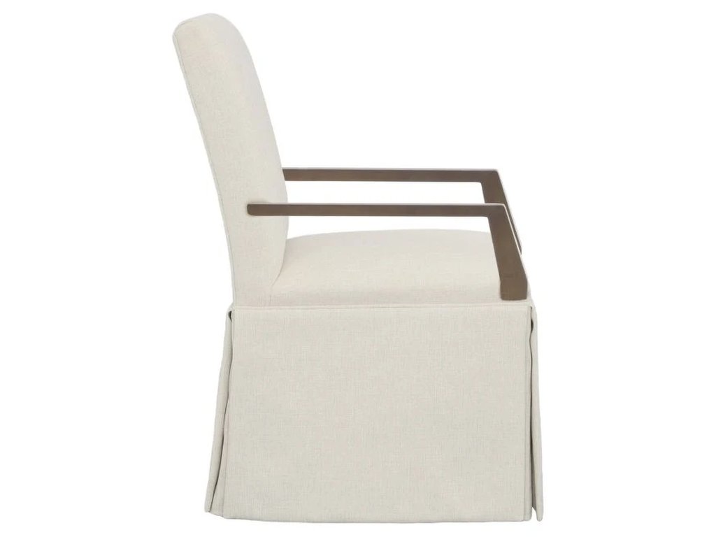Straight Short Back Skirted Arm Chair  - image 2