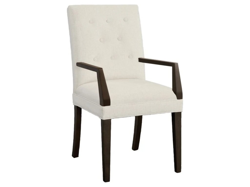 Straight Short Back Arm Chair  - main image