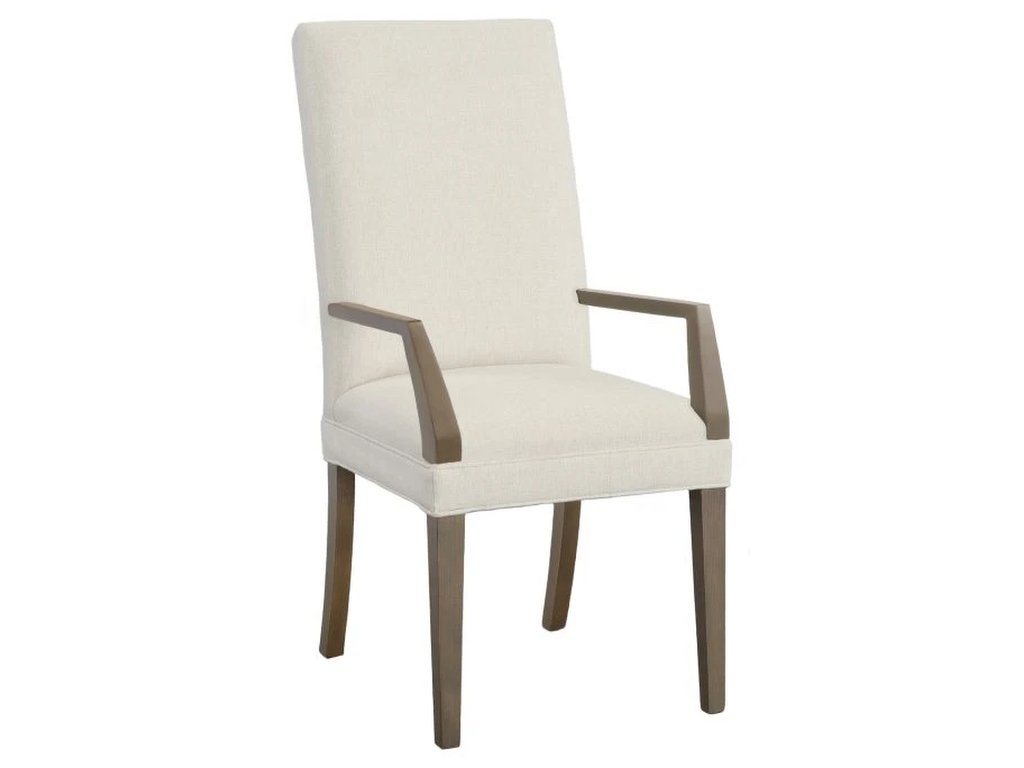 Straight Tall Back Arm Chair  - image 1