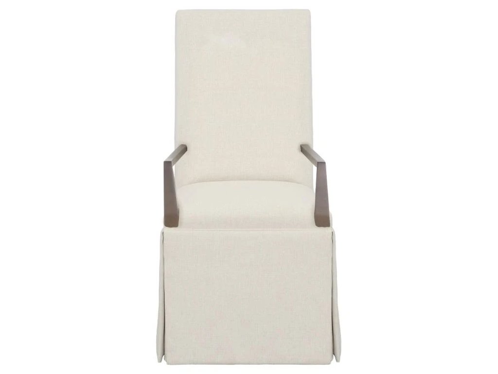 Straight Tall Back Skirted Arm Chair  - image 3