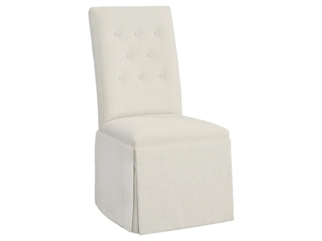 Straight Tall Back Skirted Dining Chair  - main image