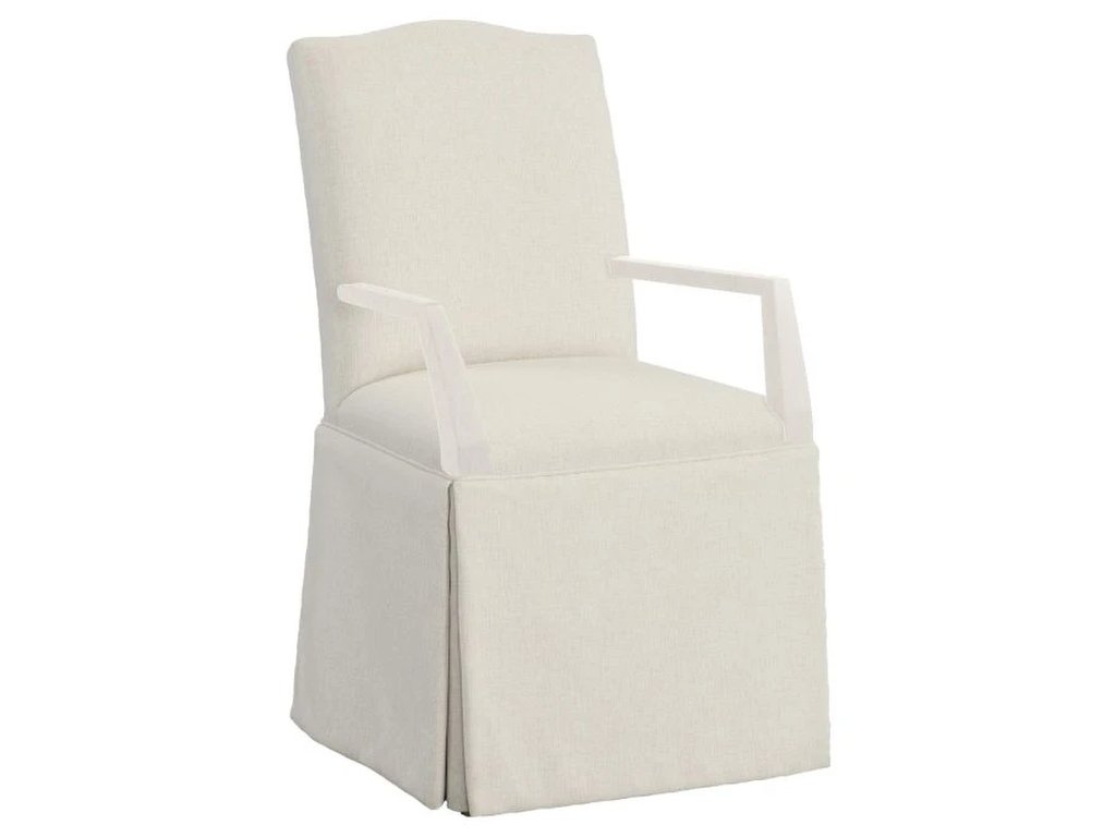 Camel Short Back Skirted Arm Chair  - main image