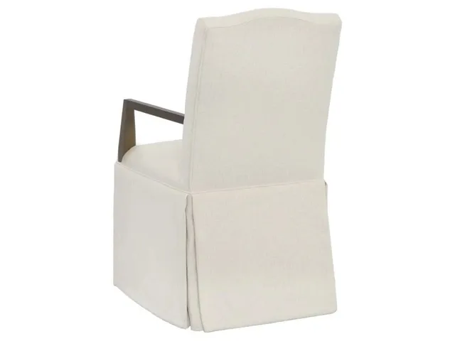Camel Short Back Skirted Arm Chair  - Alternative View