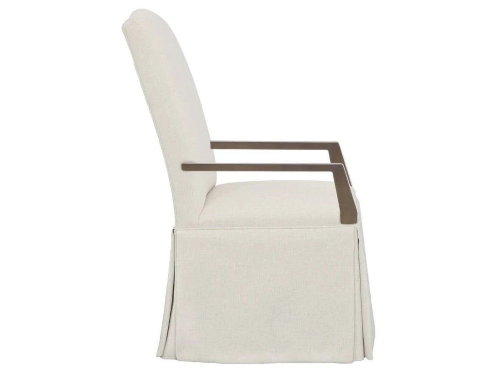 Camel Tall Back Skirted Arm Chair  - image 3