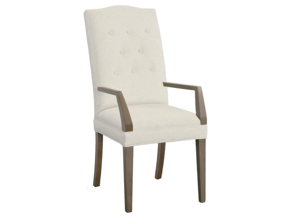 Camel Tall Button Back Arm Chair  - image 1