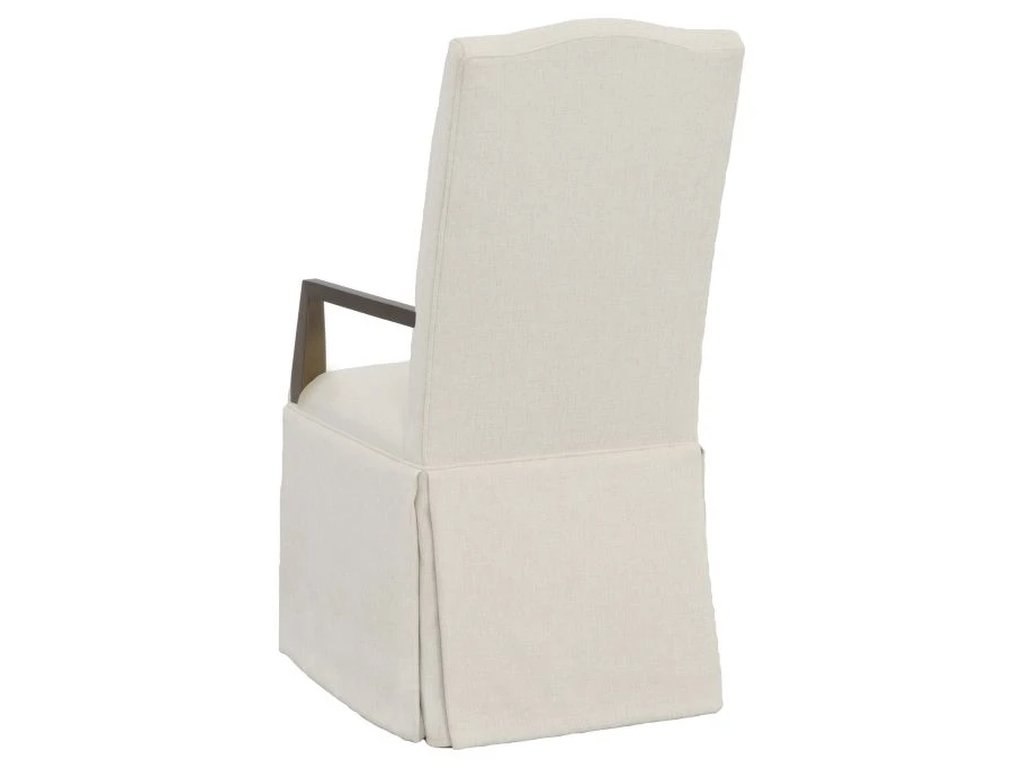 Camel Tall Button Back Skirted Arm Chair  - image 2