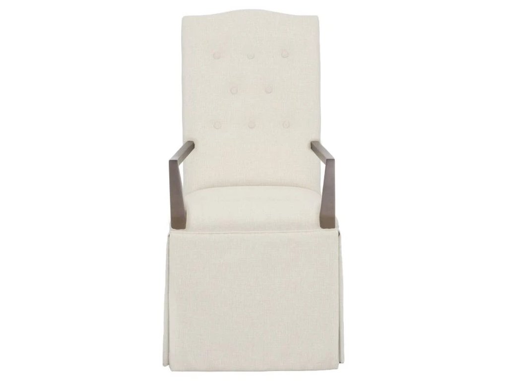 Camel Tall Button Back Skirted Arm Chair  - image 4