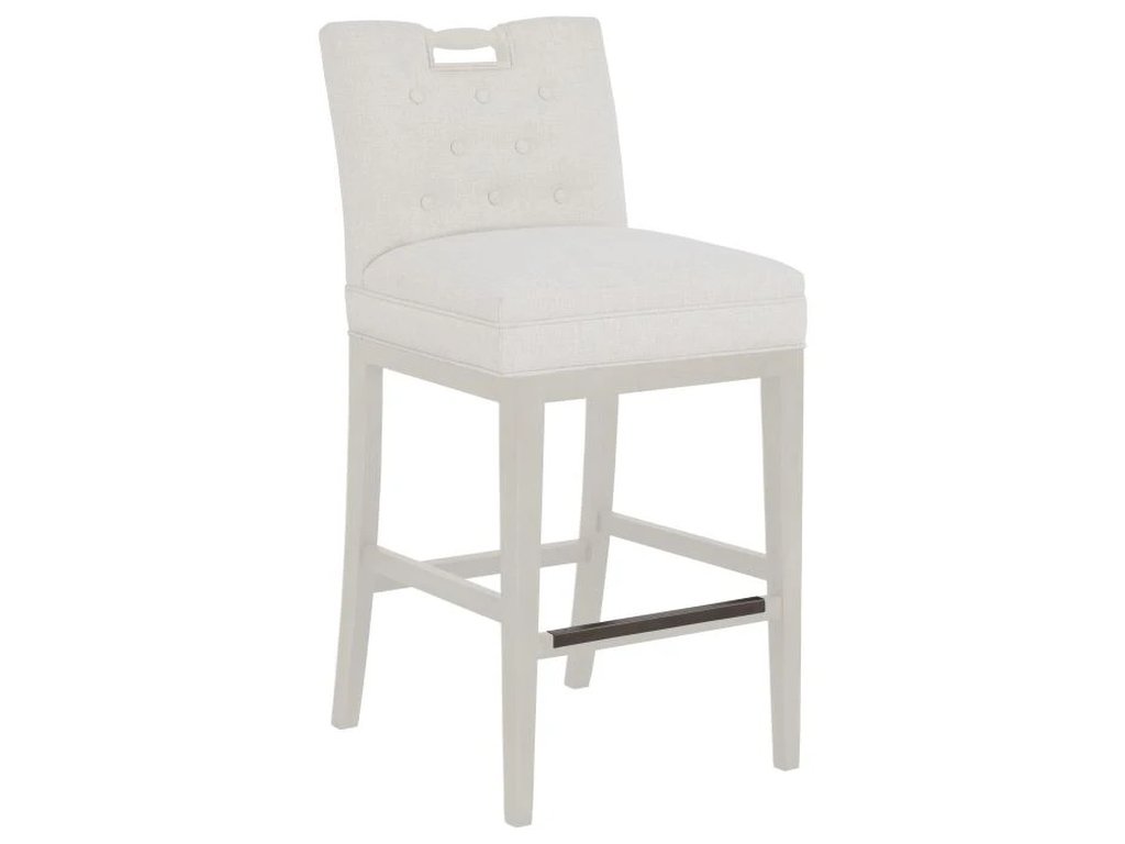 Pull Short Button Back Bar Stool  - main image