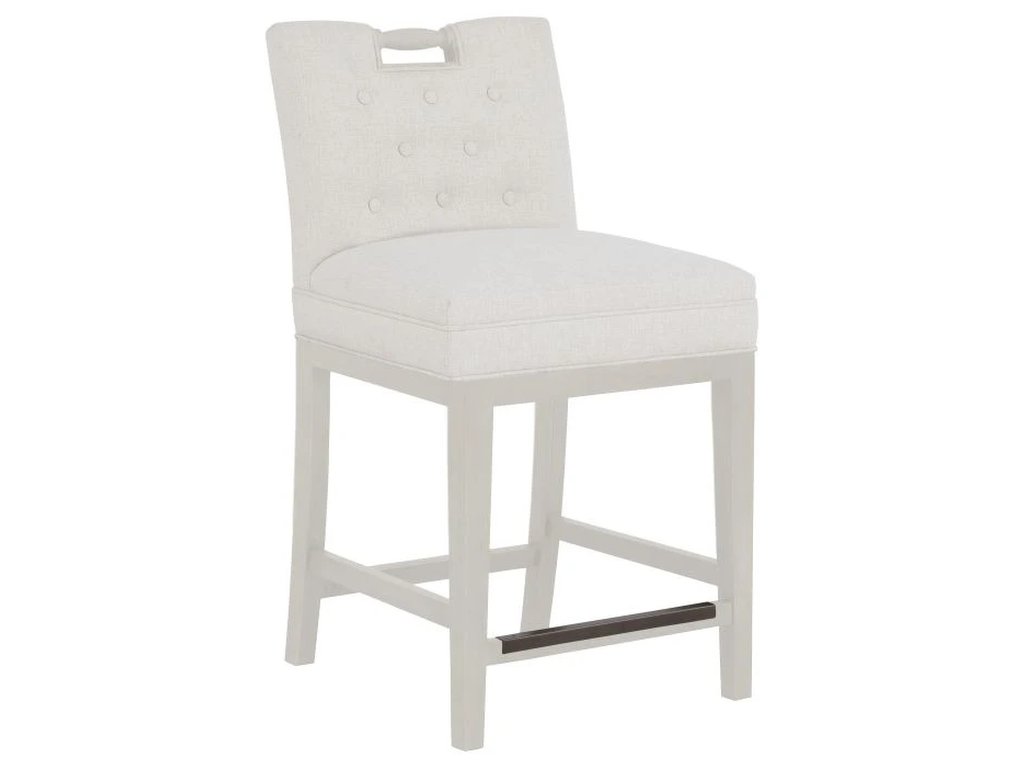 Pull Short Button Back Counter Stool  - main image