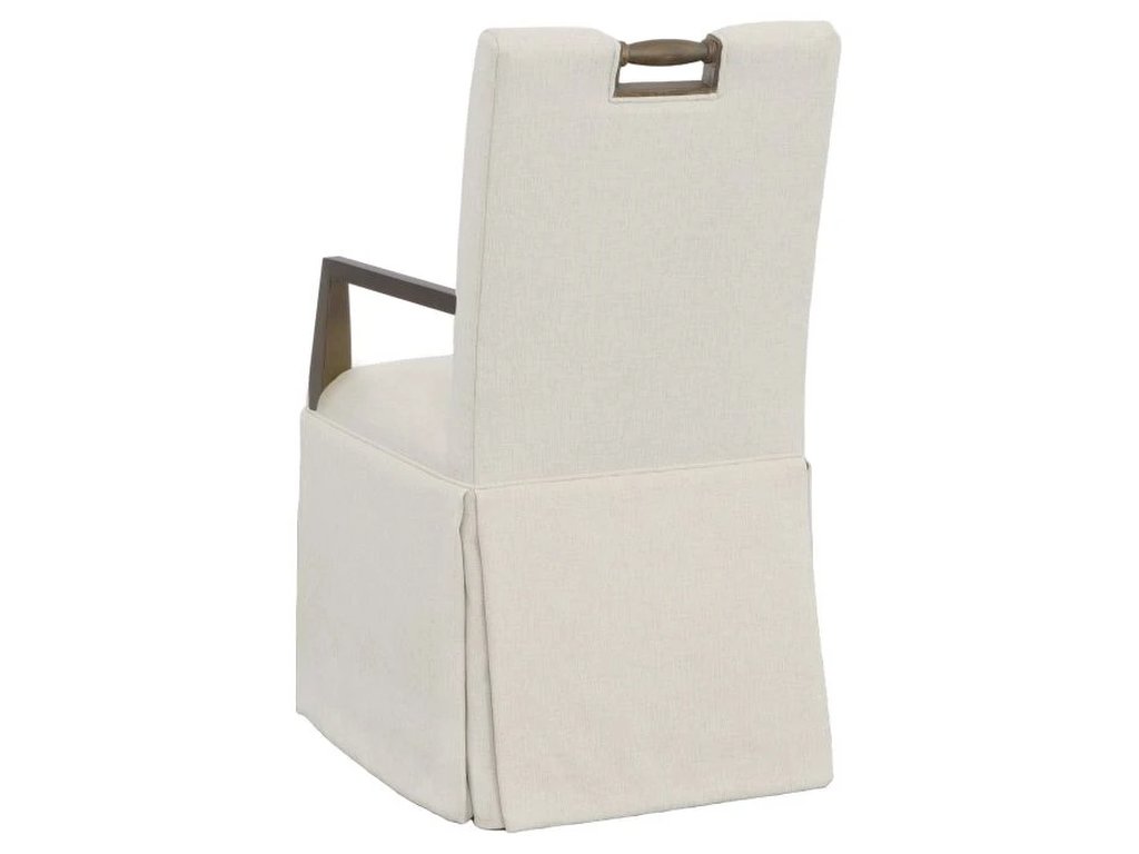 Pull Short Button Back Skirted Arm Chair  - image 2