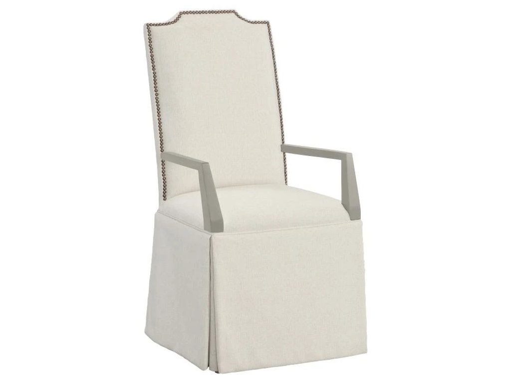 Empire Tall Back Skirted Arm Chair  - main image