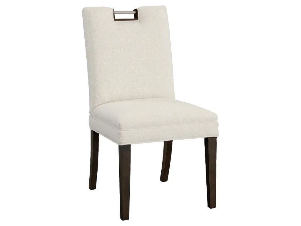 Nickel Metal Pull Short Back Side Chair  - main image
