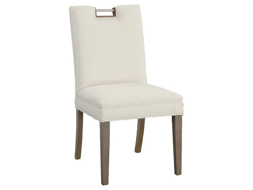 Nickel Metal Pull Short Back Side Chair  - image 1