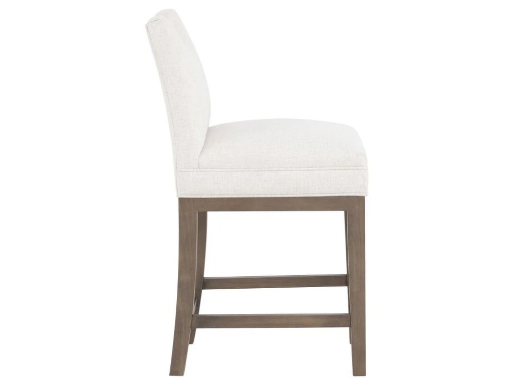 Nickel Metal Pull Short Back Counter Stool  - image 2