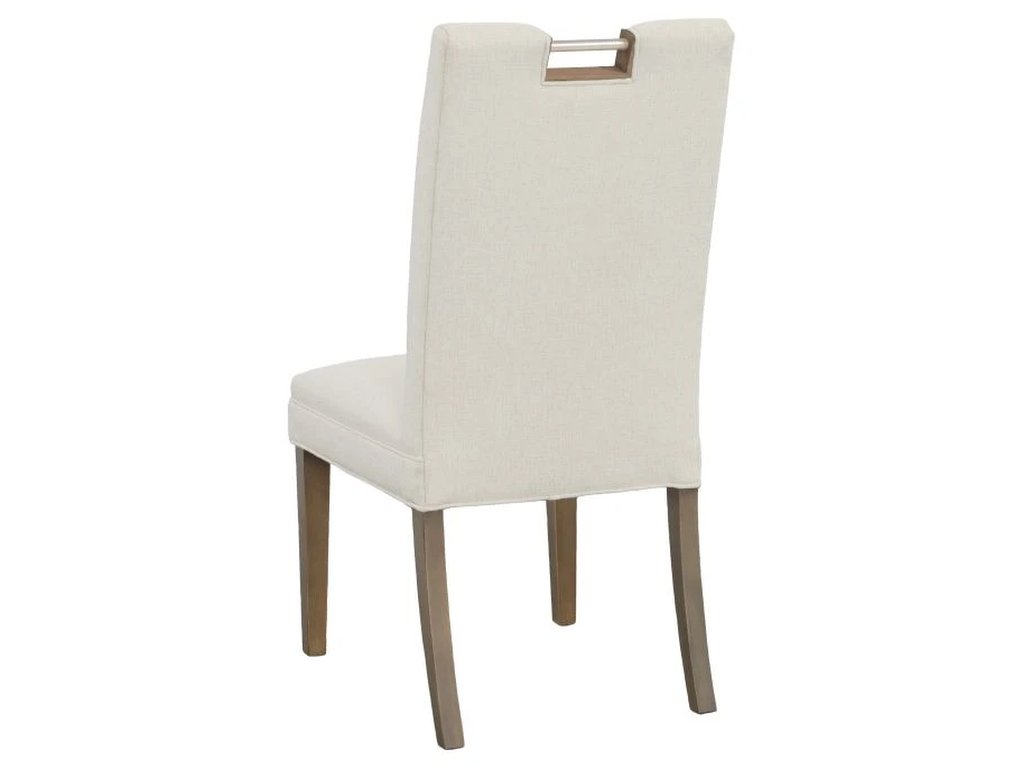 Nickel Metal Pull Tall Back Side Chair  - image 2