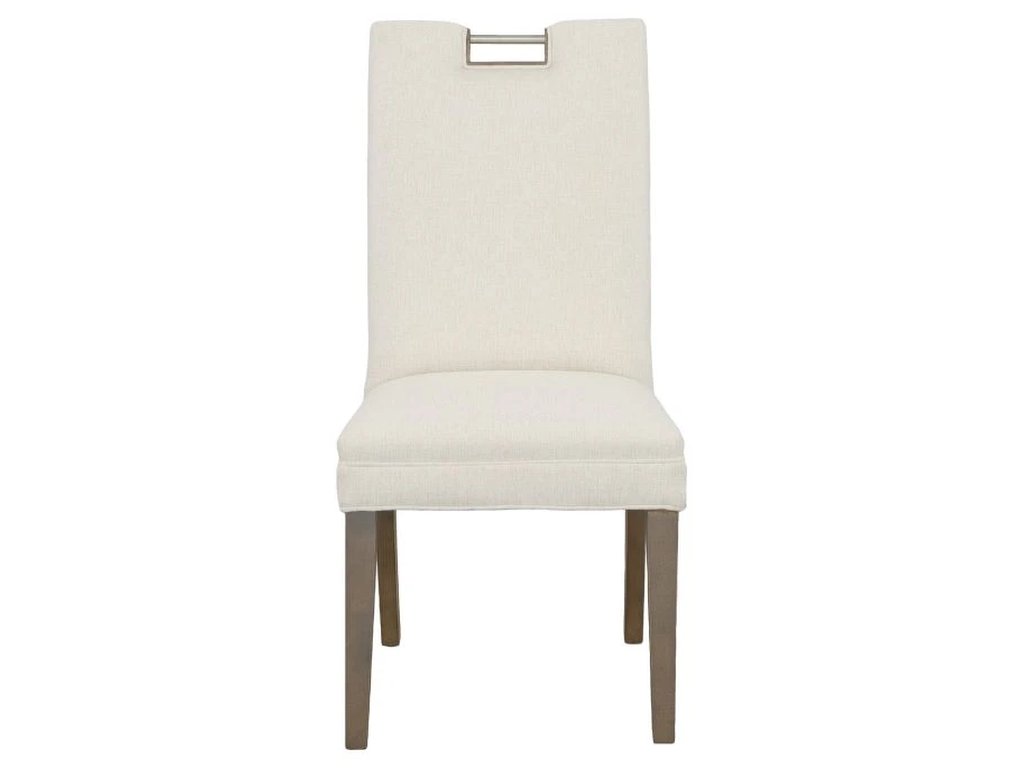 Nickel Metal Pull Tall Back Side Chair  - image 4