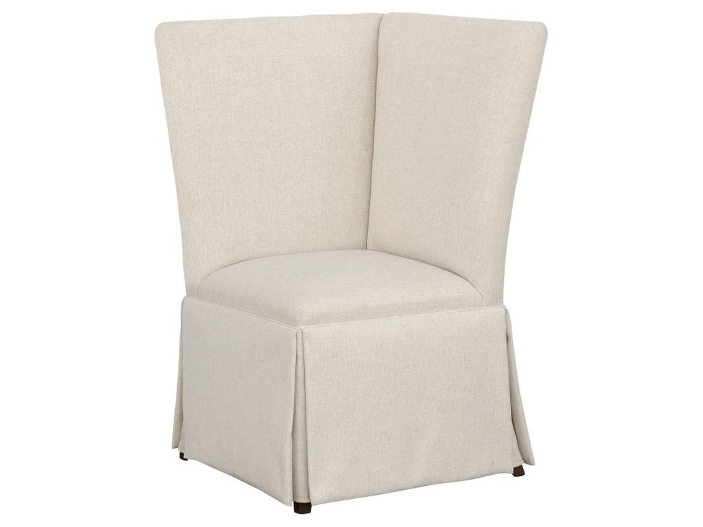 Straight Back Skirted Corner Chair Banquette  - main image