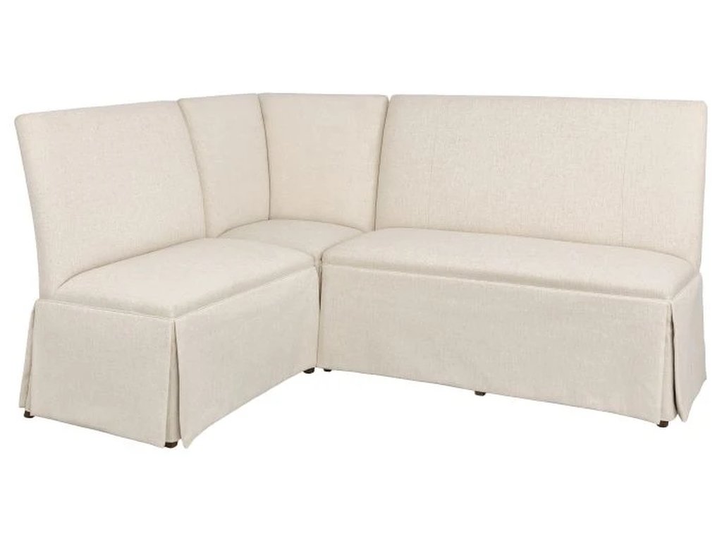 Straight Back Skirted Armless Banquette 48  - image 4