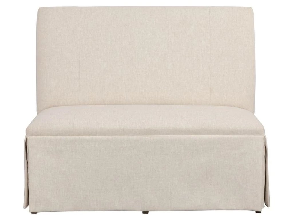 Straight Back Skirted Armless Banquette 48  - image 2