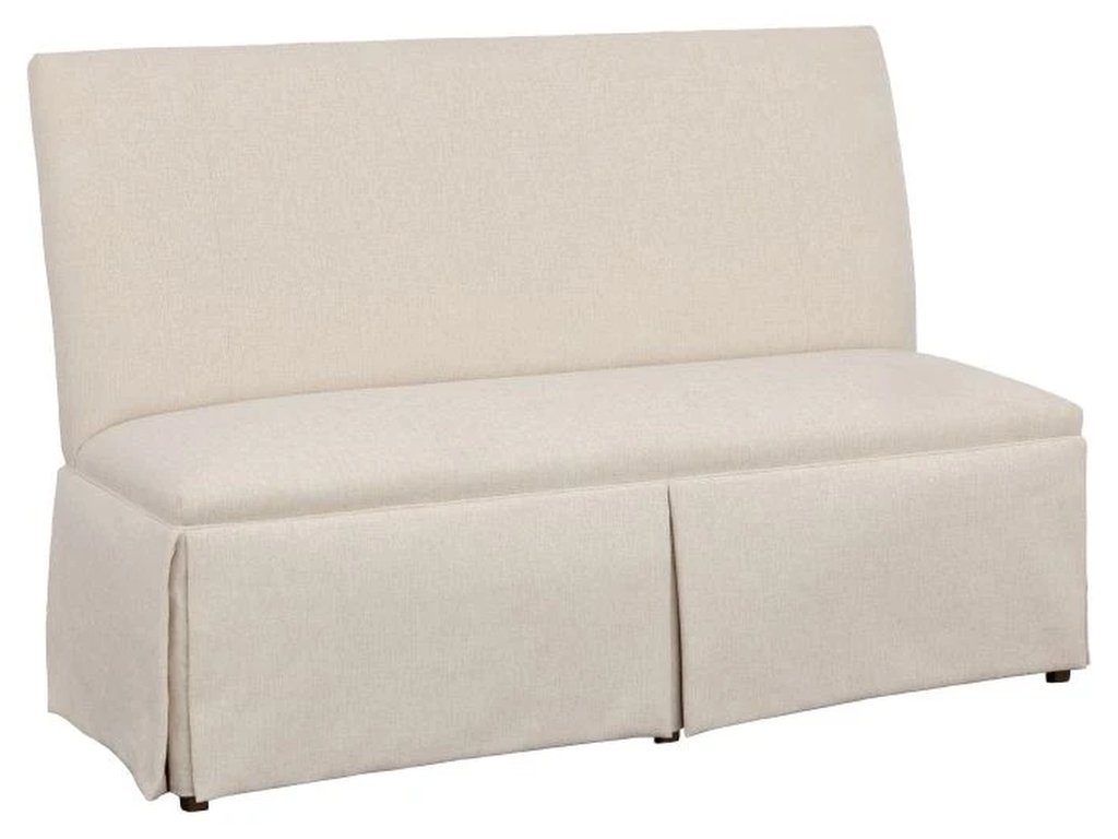 Straight Back Skirted Armless Banquette 60  - main image