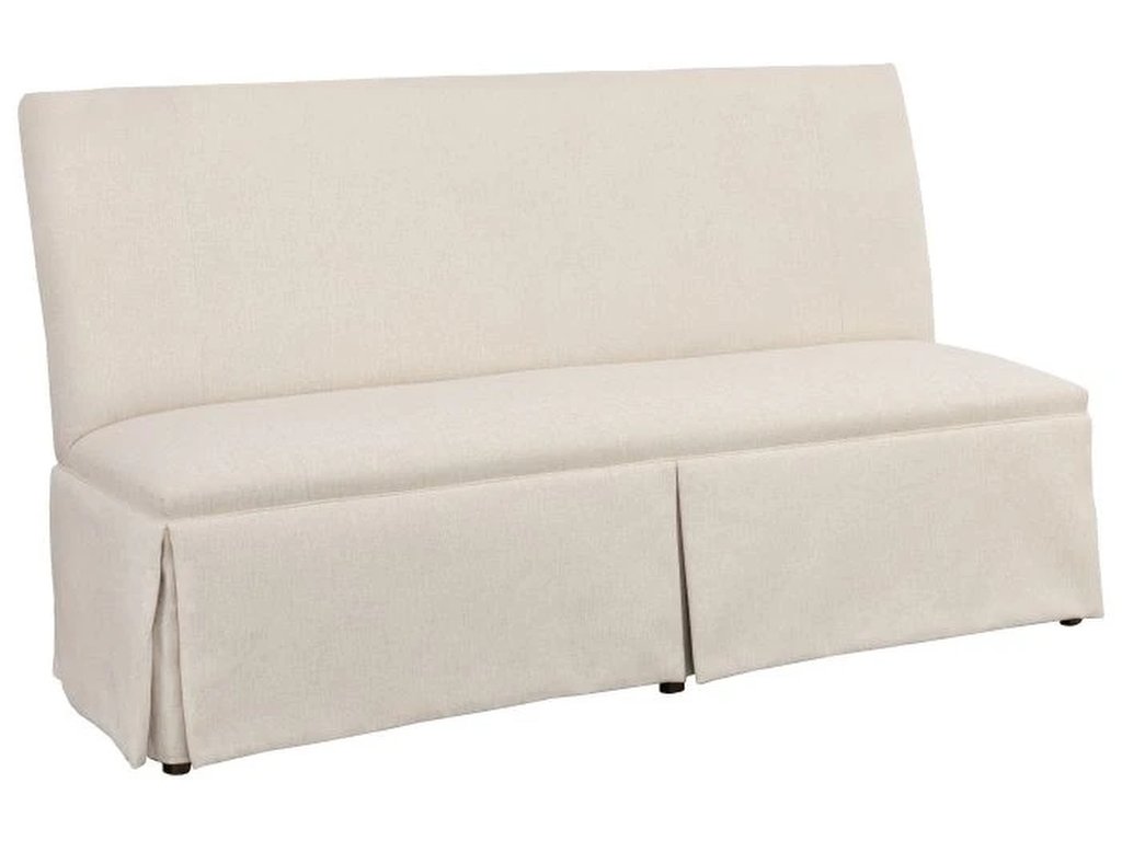 Straight Back Skirted Armless Banquette 72  - main image