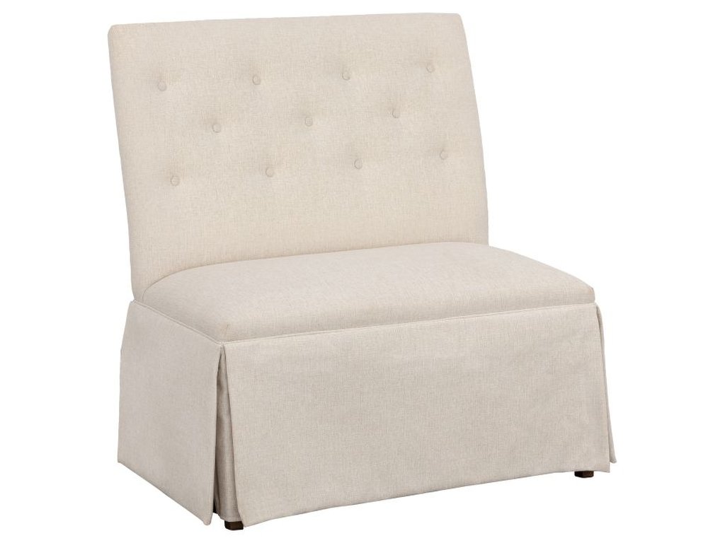 Straight Back Skirted Armless Banquette 36  - main image