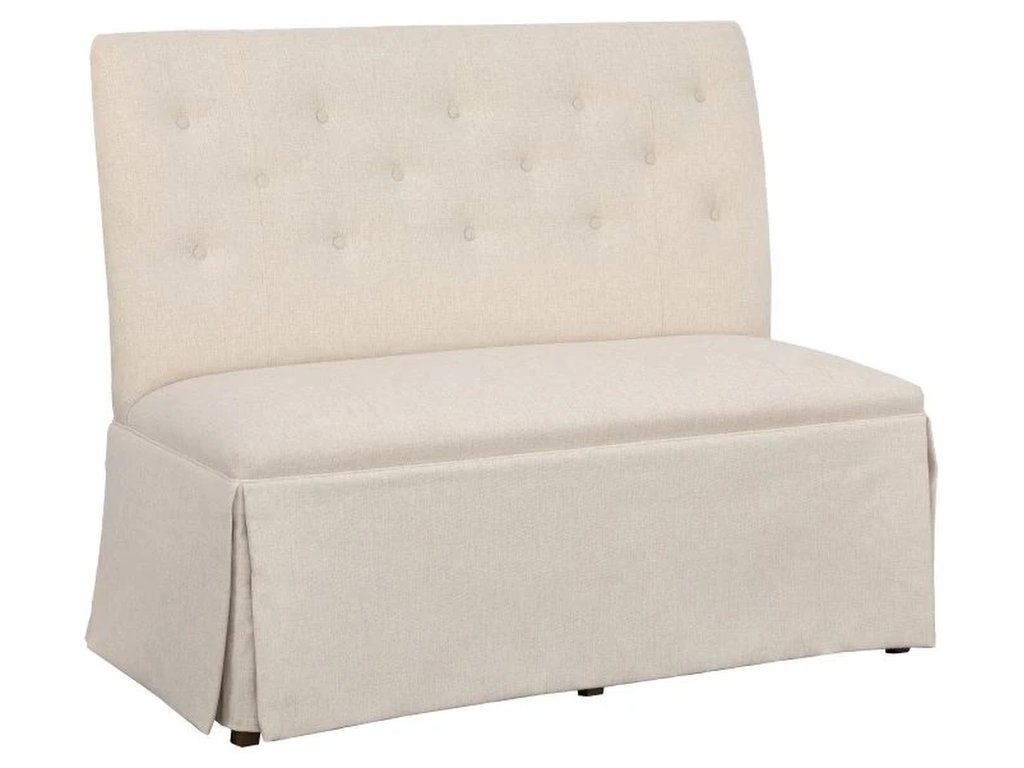 Straight Back Skirted Armless Banquette 48  - main image