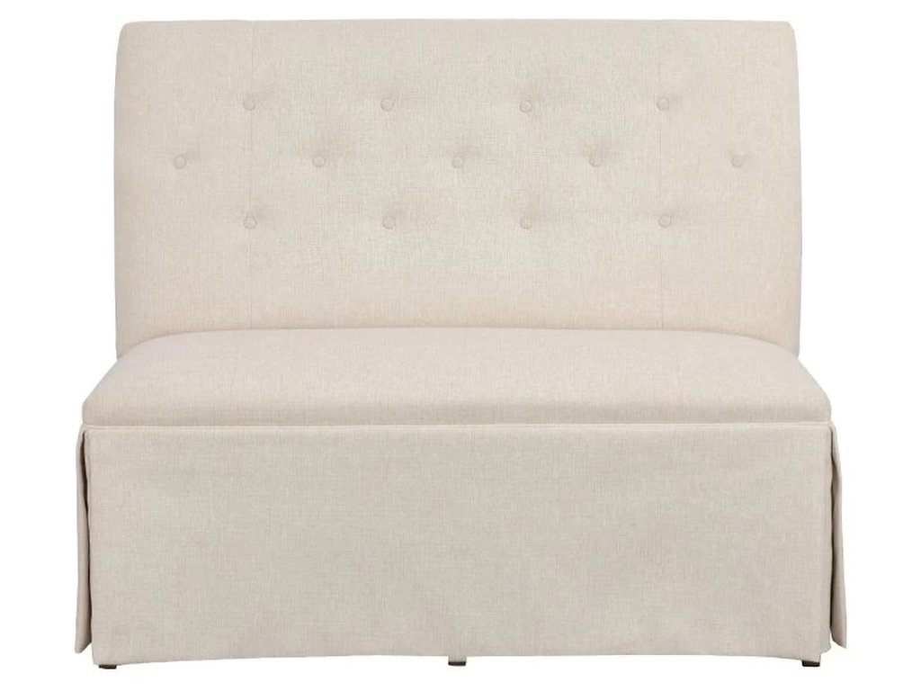 Straight Back Skirted Armless Banquette 48  - image 2