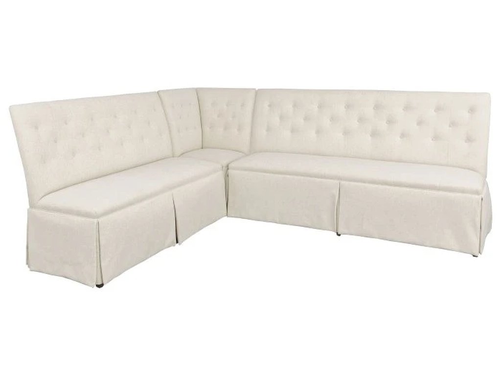 Straight Back Skirted Armless Banquette 60  - image 4