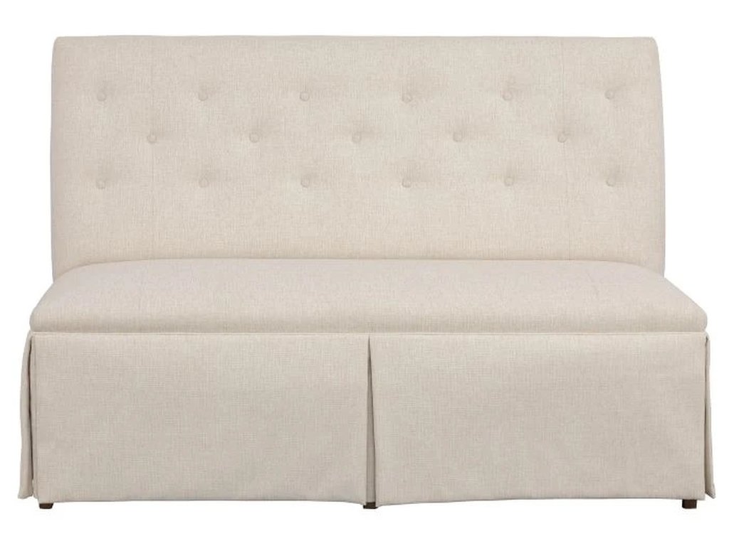 Straight Back Skirted Armless Banquette 60  - image 2