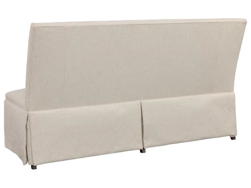 Straight Back Skirted Armless Banquette 72  - image 1