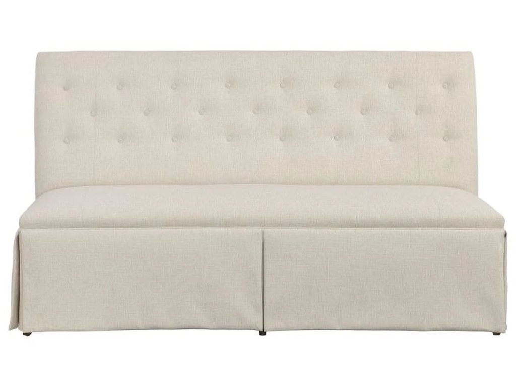 Straight Back Skirted Armless Banquette 72  - image 2