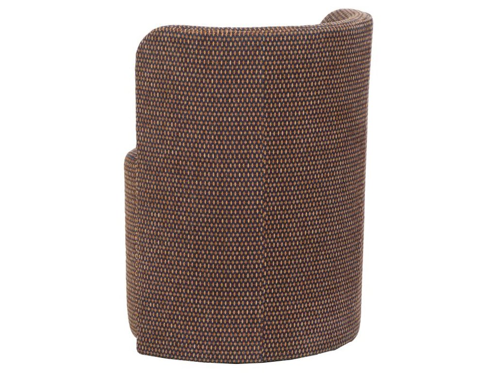 Aristotle Stationary Barrell Back Dining Chair  - image 1