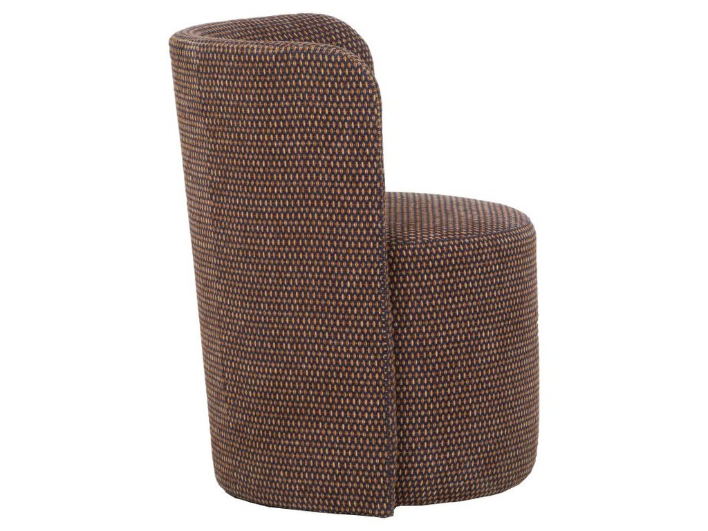 Aristotle Stationary Barrell Back Dining Chair  - image 3