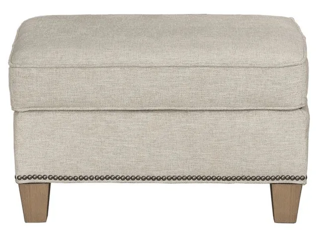 English Arm Ottoman  - Alternative View