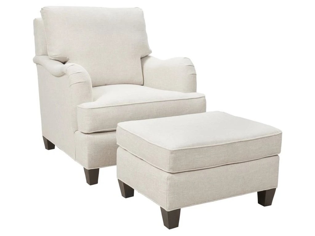 English Arm Ottoman  - image 3
