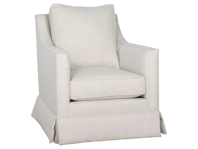 Welted Slope Arm Swivel Glider 
