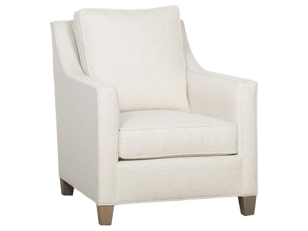 Welted Slope Arm Lounge Chair  - main image