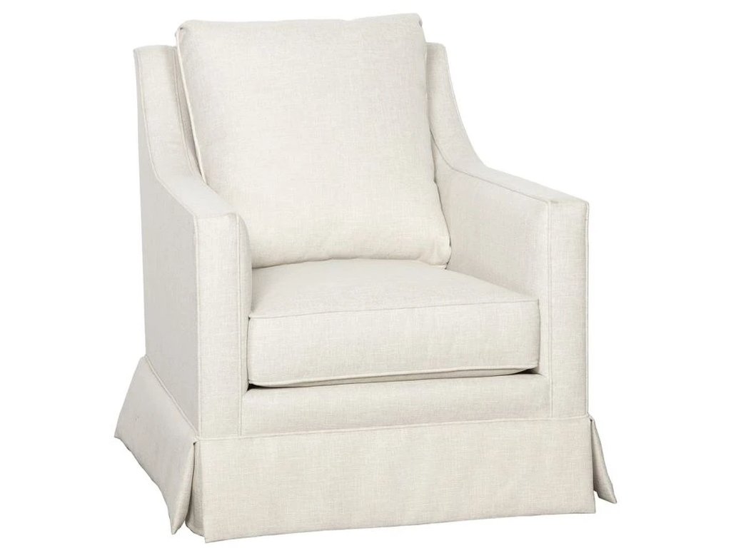 Welted Slope Arm Lounge Chair  - main image